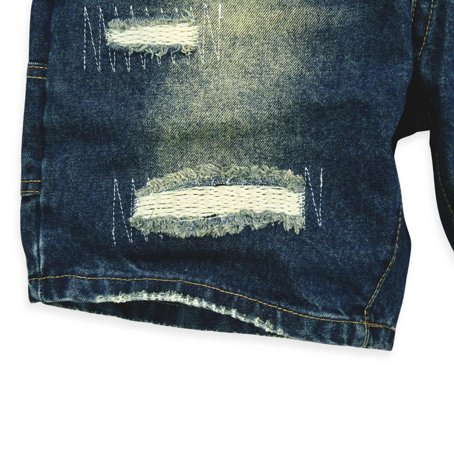 Urban Utility Distressed Denim Shorts
