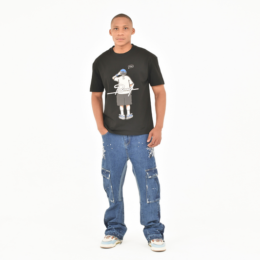 Urban Splatter Slim Flare Cargo Jeans ONLY