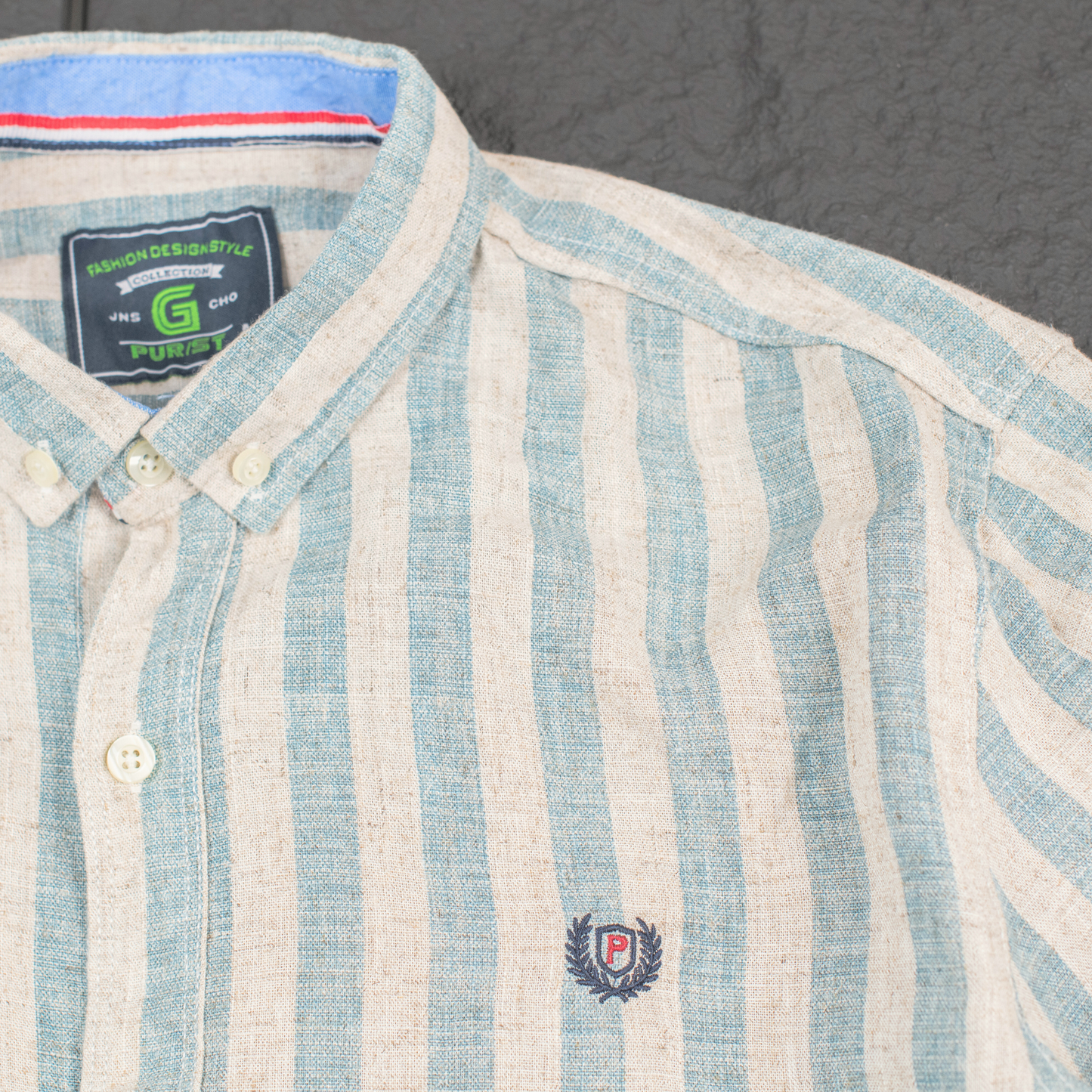 Heritage Linen Stripe Long Sleeve Shirt