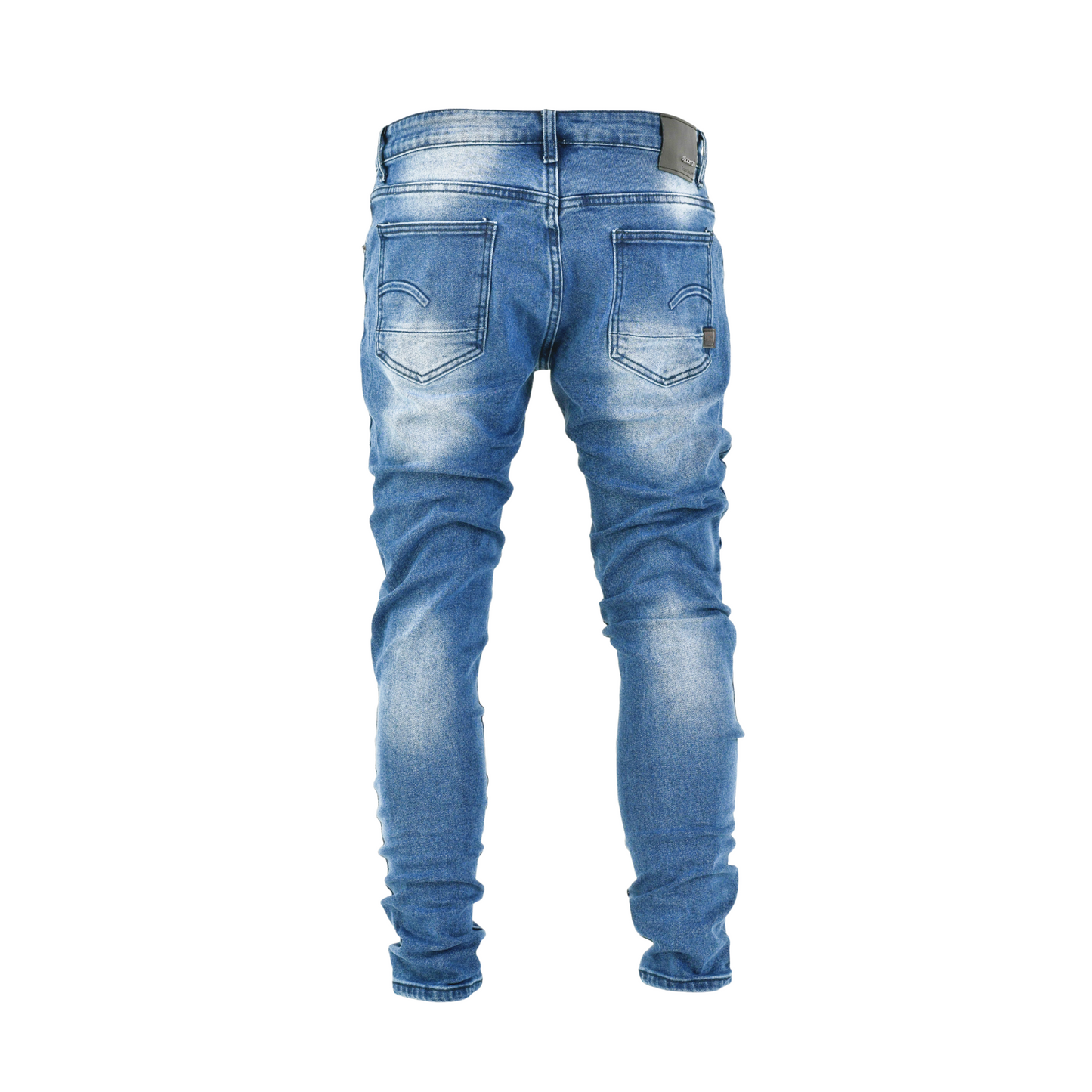Ice Fade Distressed Skinny Denim
