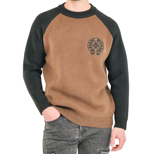 Two-Tone Heritage Knit Sweater