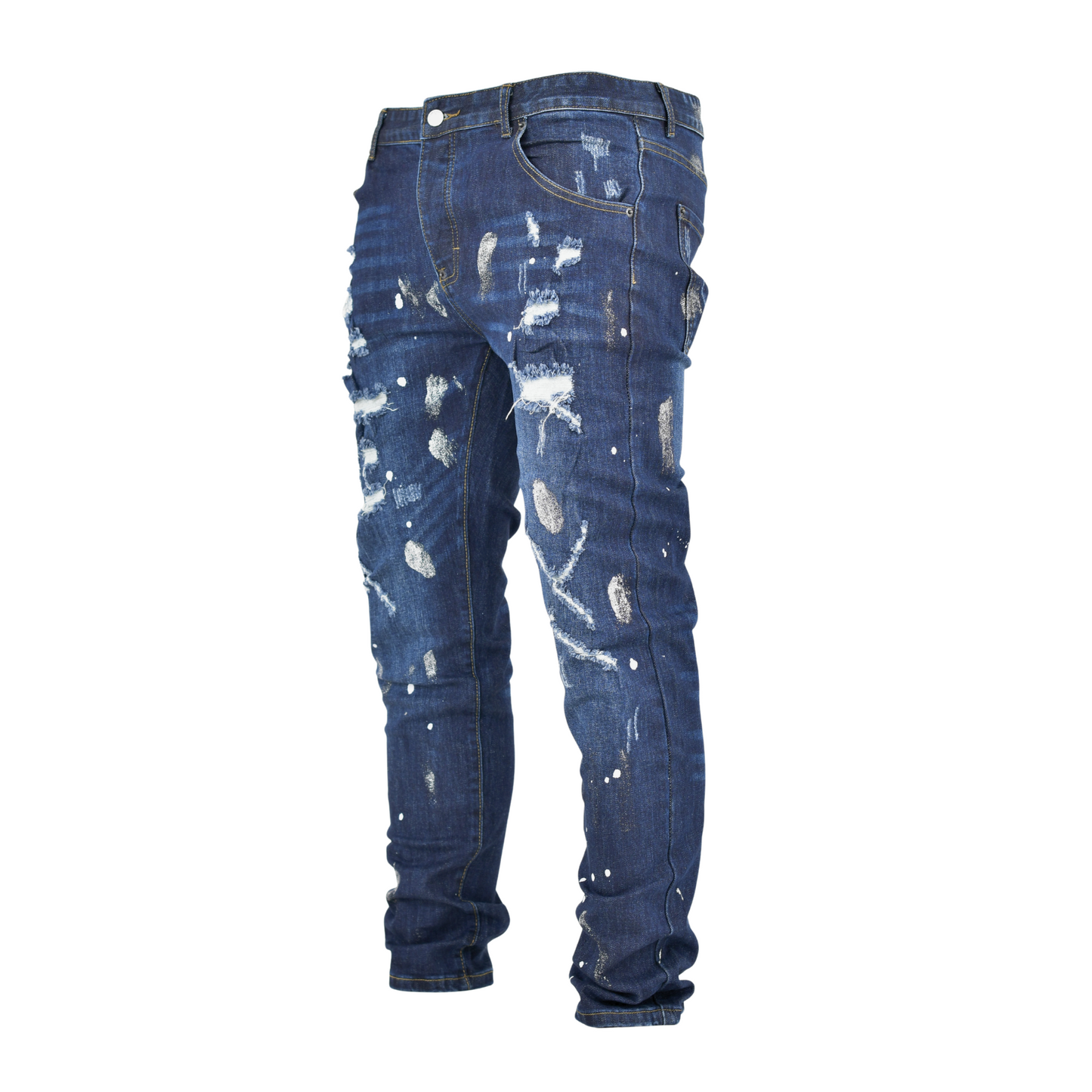 Silver Strike Ripped Denim