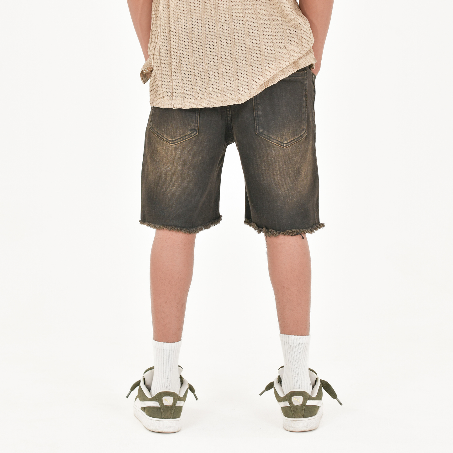 Urban Fade Distressed Denim Shorts