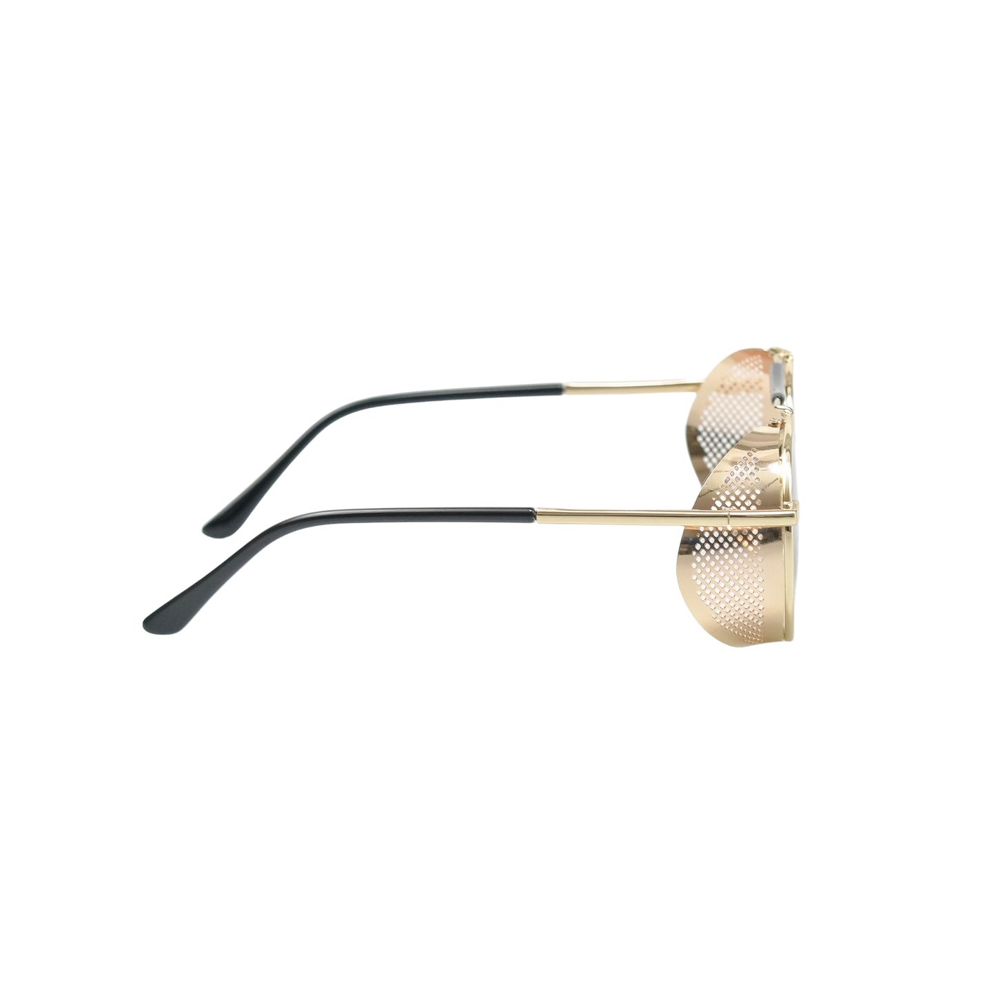 Retro Steampunk Side-Shield Round Sunglasses