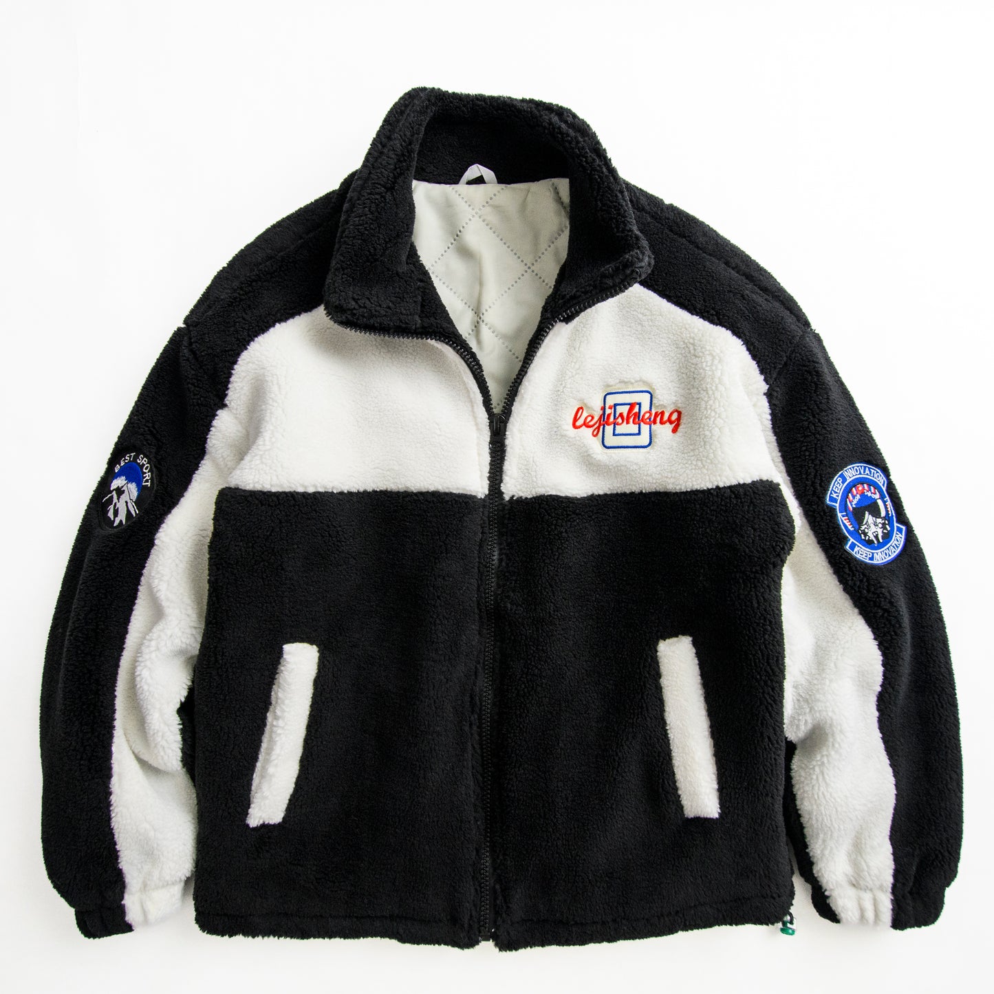 Men’s Colour Block Fleece Warm Jacket