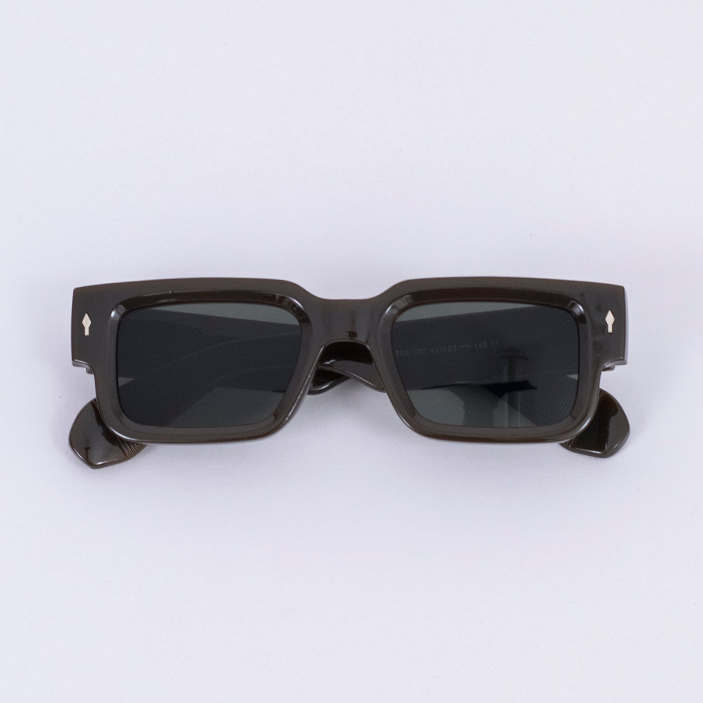 Men Rectangular Acetate R01 Designer Sunglasses