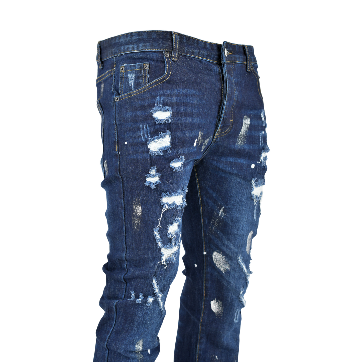 Silver Strike Ripped Denim