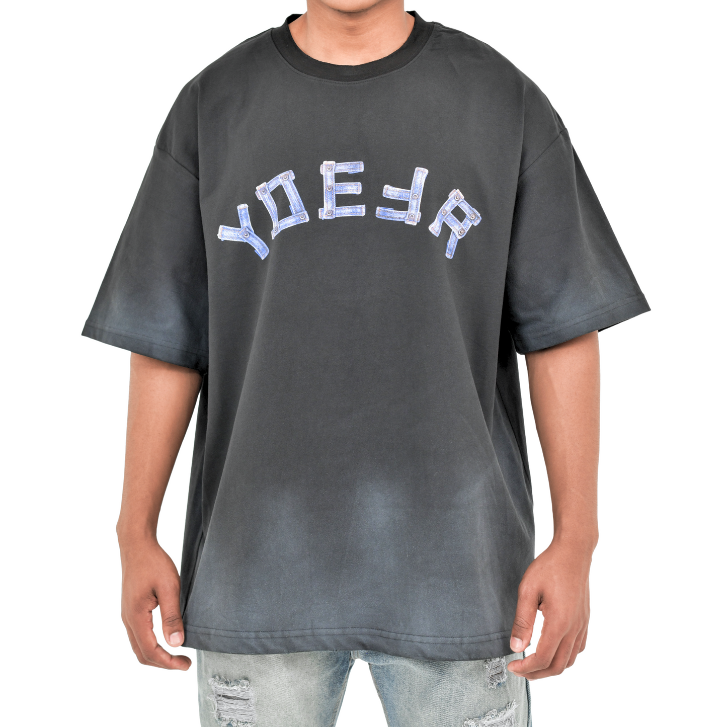 Steel Arc Oversized Graphic T-shirt