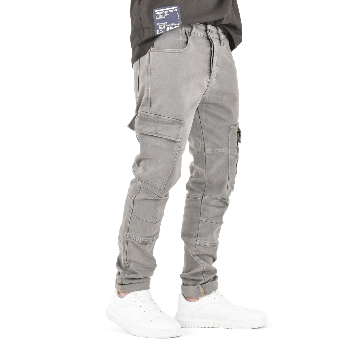 Urban Grey Tactical Cargo Jean