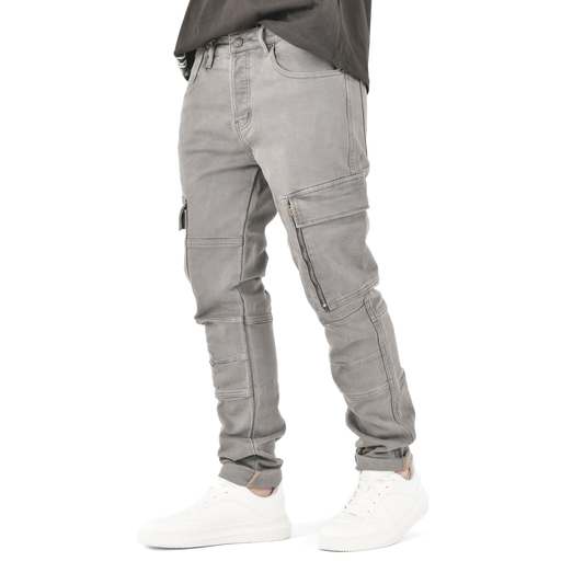 Urban Grey Tactical Cargo Jean