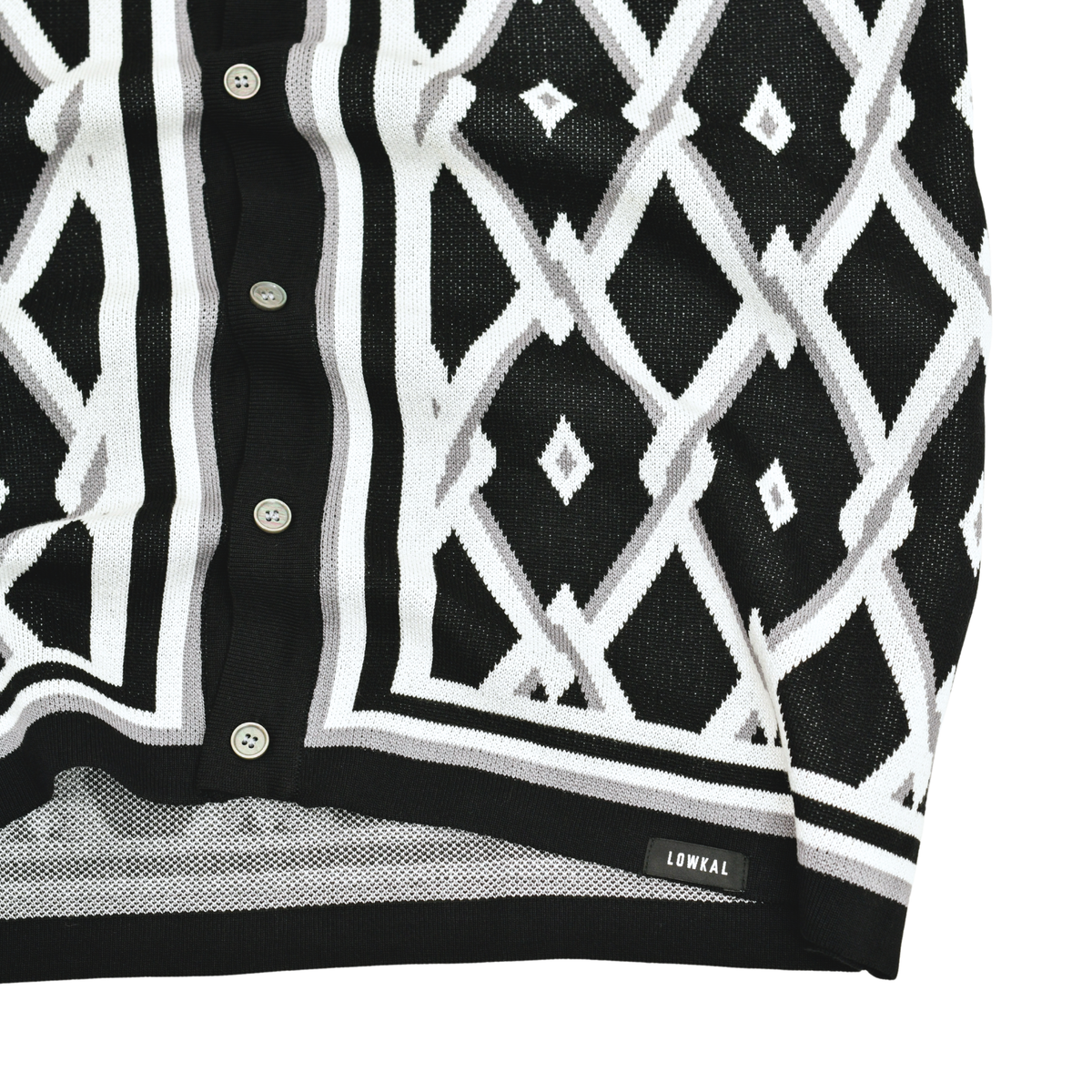 LOWKAL Heritage Diamond Knit Shirt