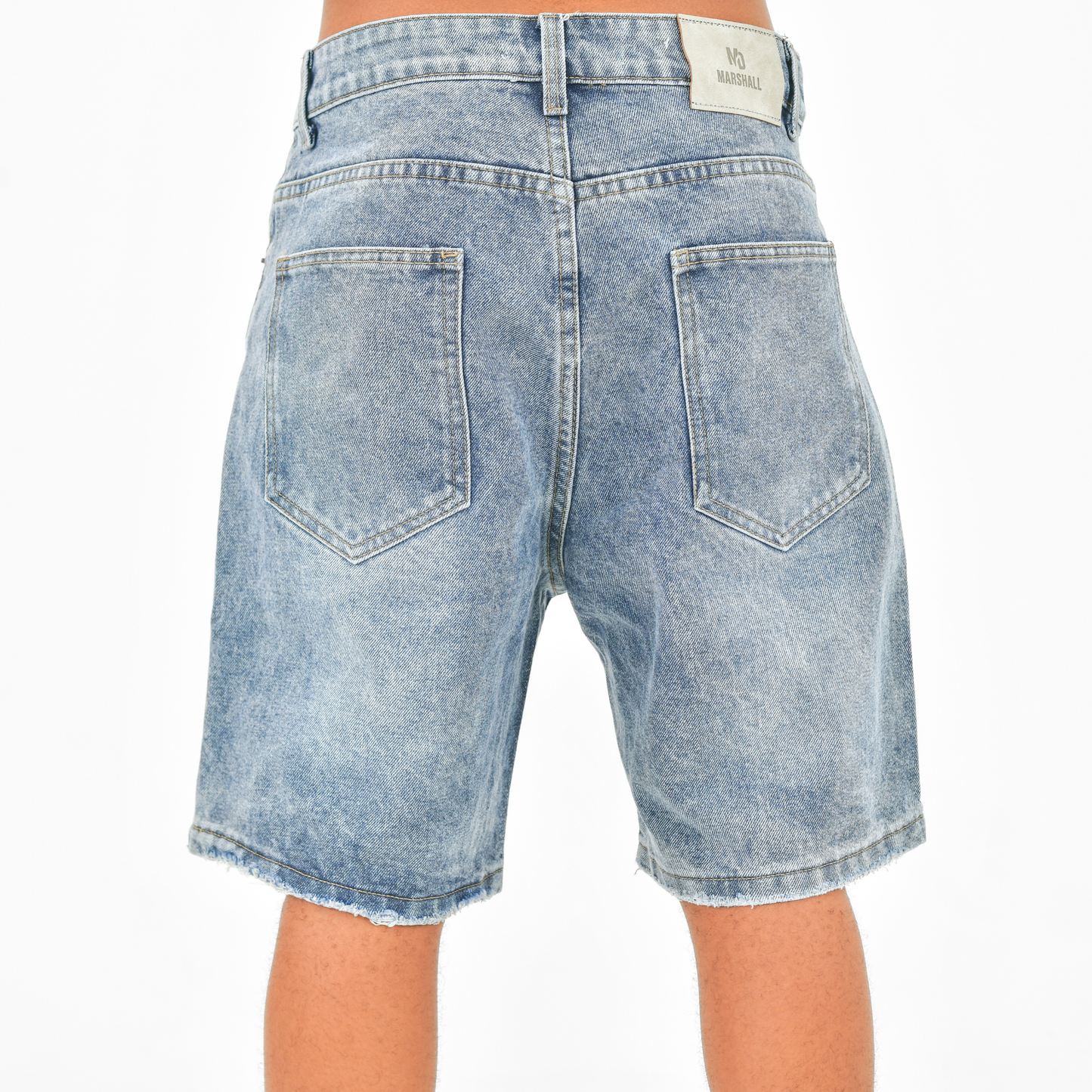 Sky Flight Washed Denim Shorts