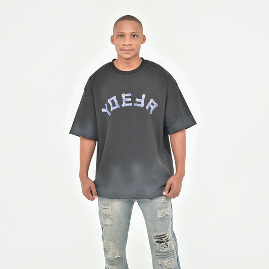 Steel Arc Oversized Graphic T-shirt