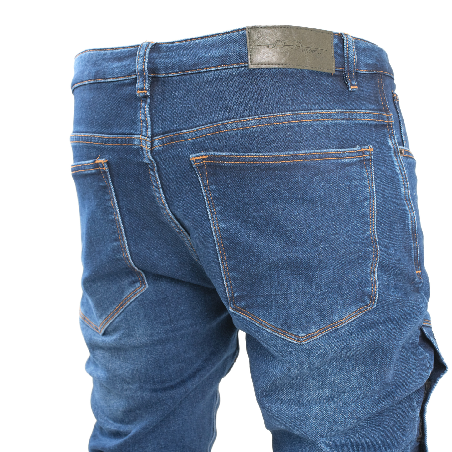 Blue Matrix Panel Skinny Jean