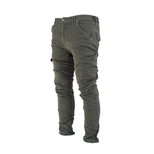 Men Bootcut Slim Flare Slant Pocket Cargo Pants.