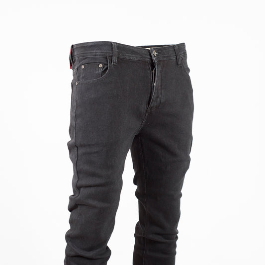 Black Super Stretch B&R Straight Slim Denim