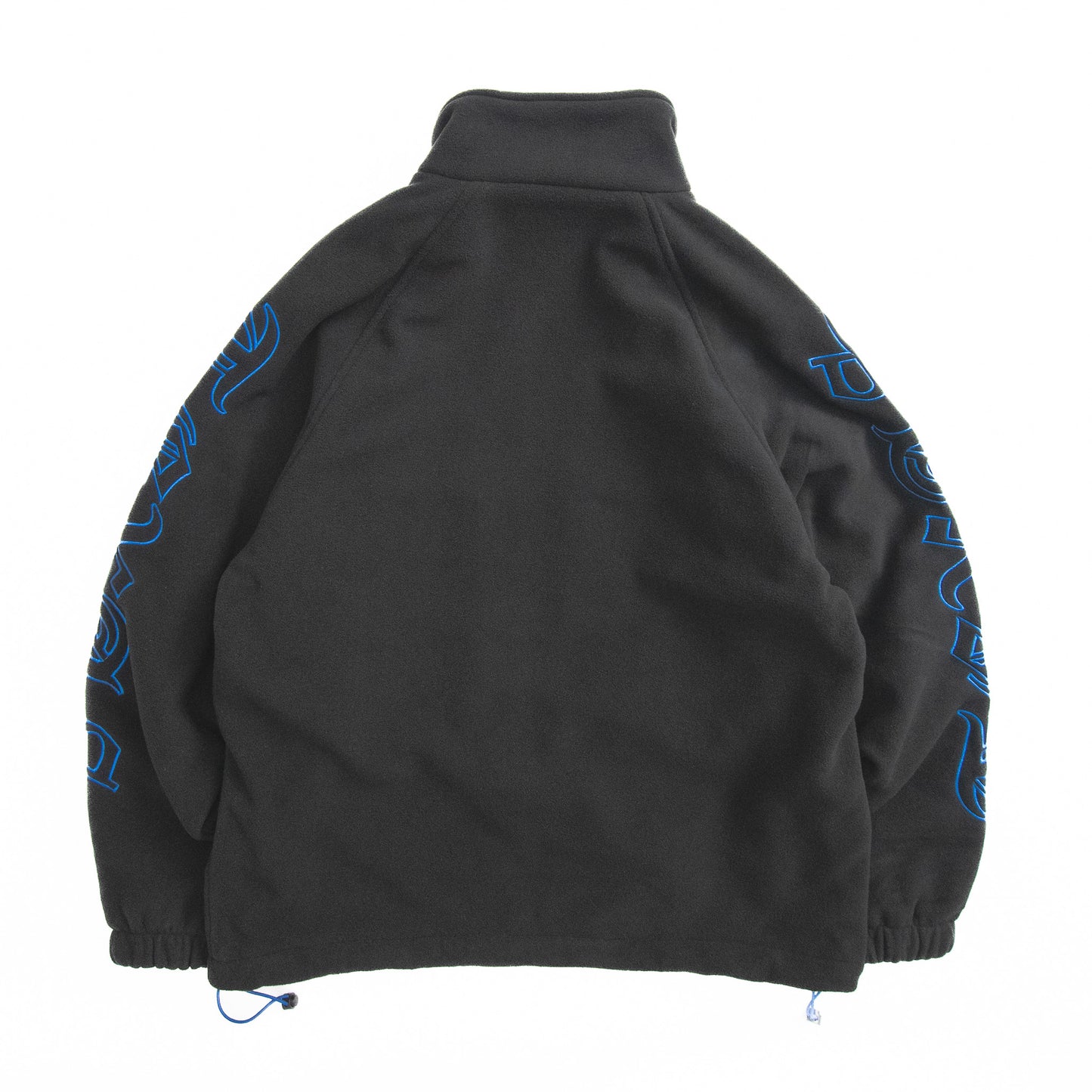 Men’s Retro Letter Embroidered Full Zip Fleece Jacket.