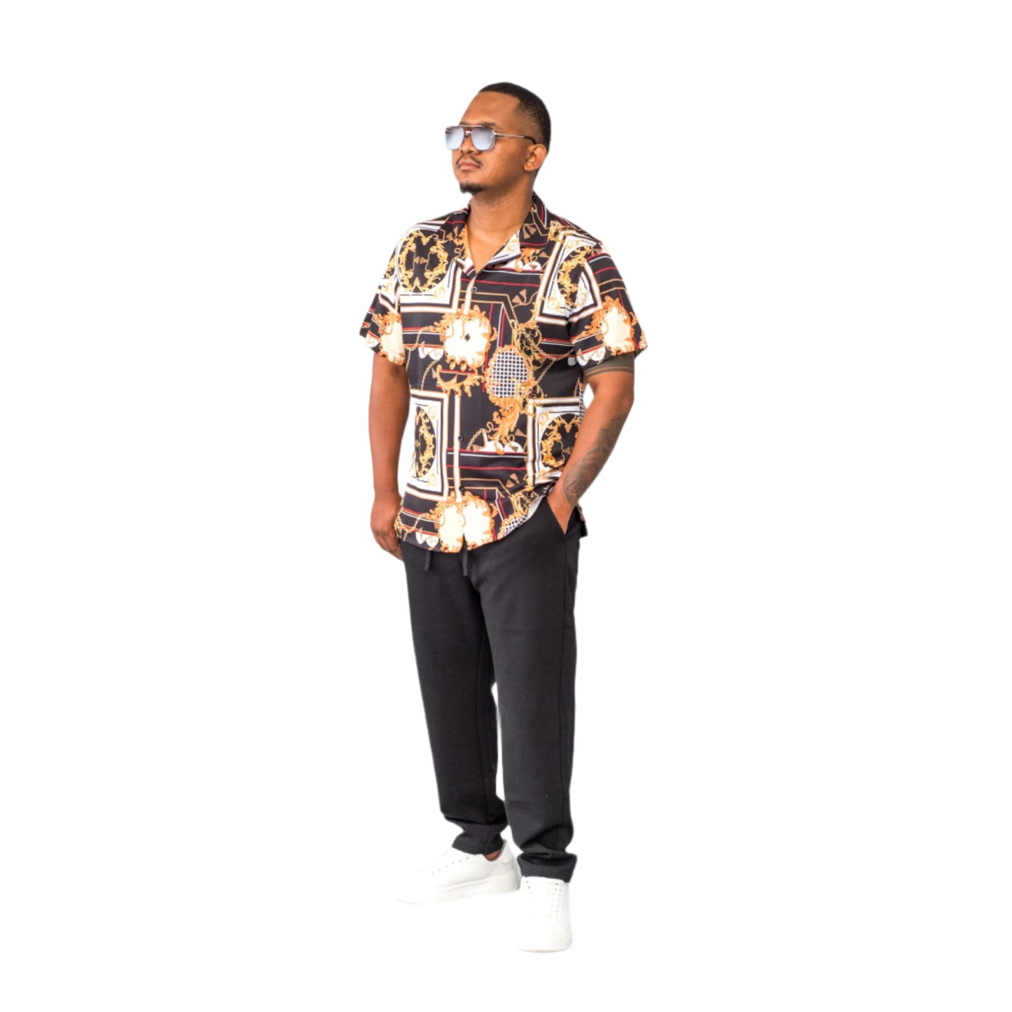 Lowkal Baroque Print Shirt