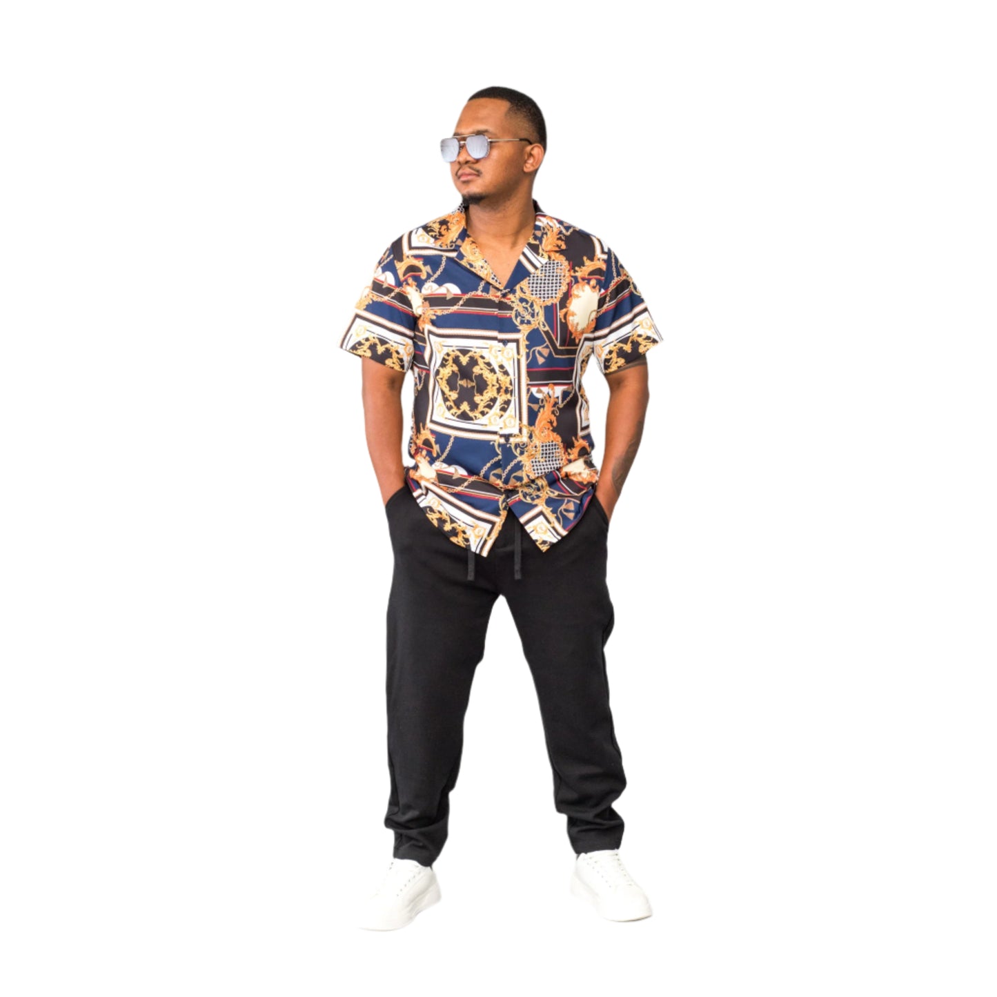 Lowkal Baroque Print Shirt