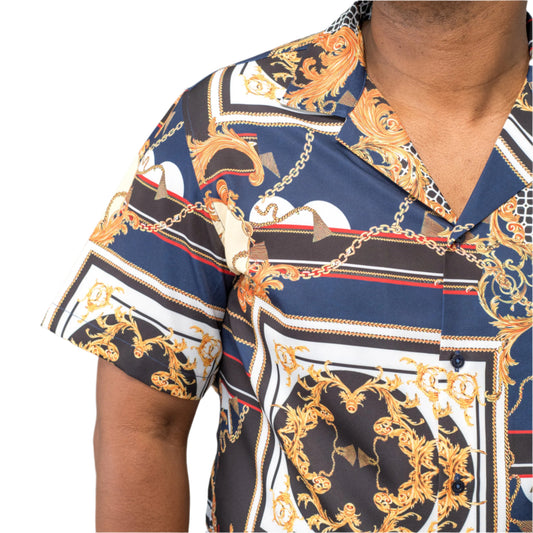 Lowkal Baroque Print Shirt