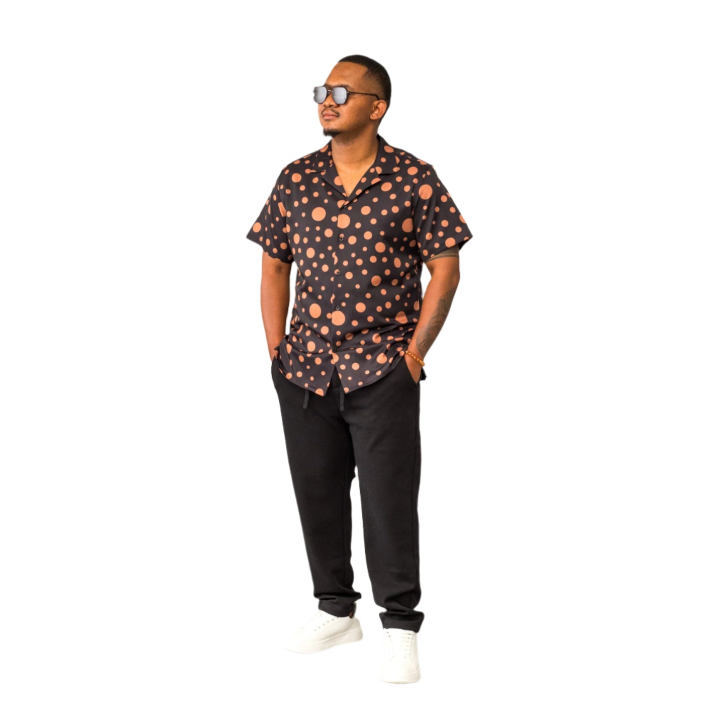 Lowkal Polka Dot Resort Shirts