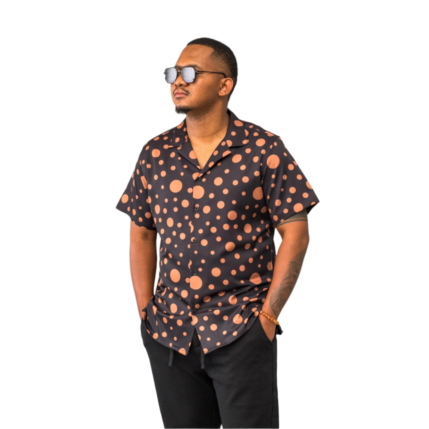 Lowkal Polka Dot Resort Shirts