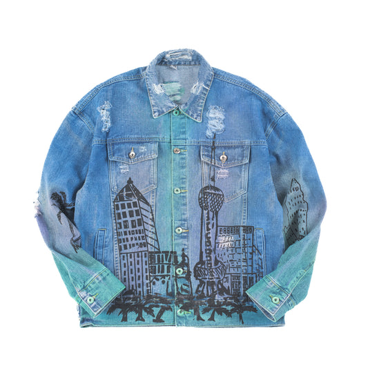 Let’s Rock Cropped Denim Jacket