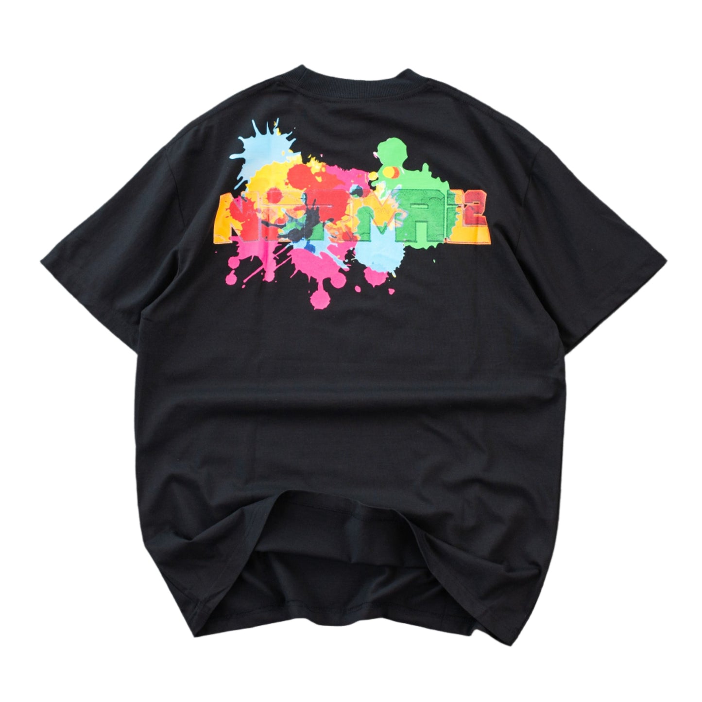 Men’s Cyberpunk Paint Splattered “Normal2” Graphic Tee