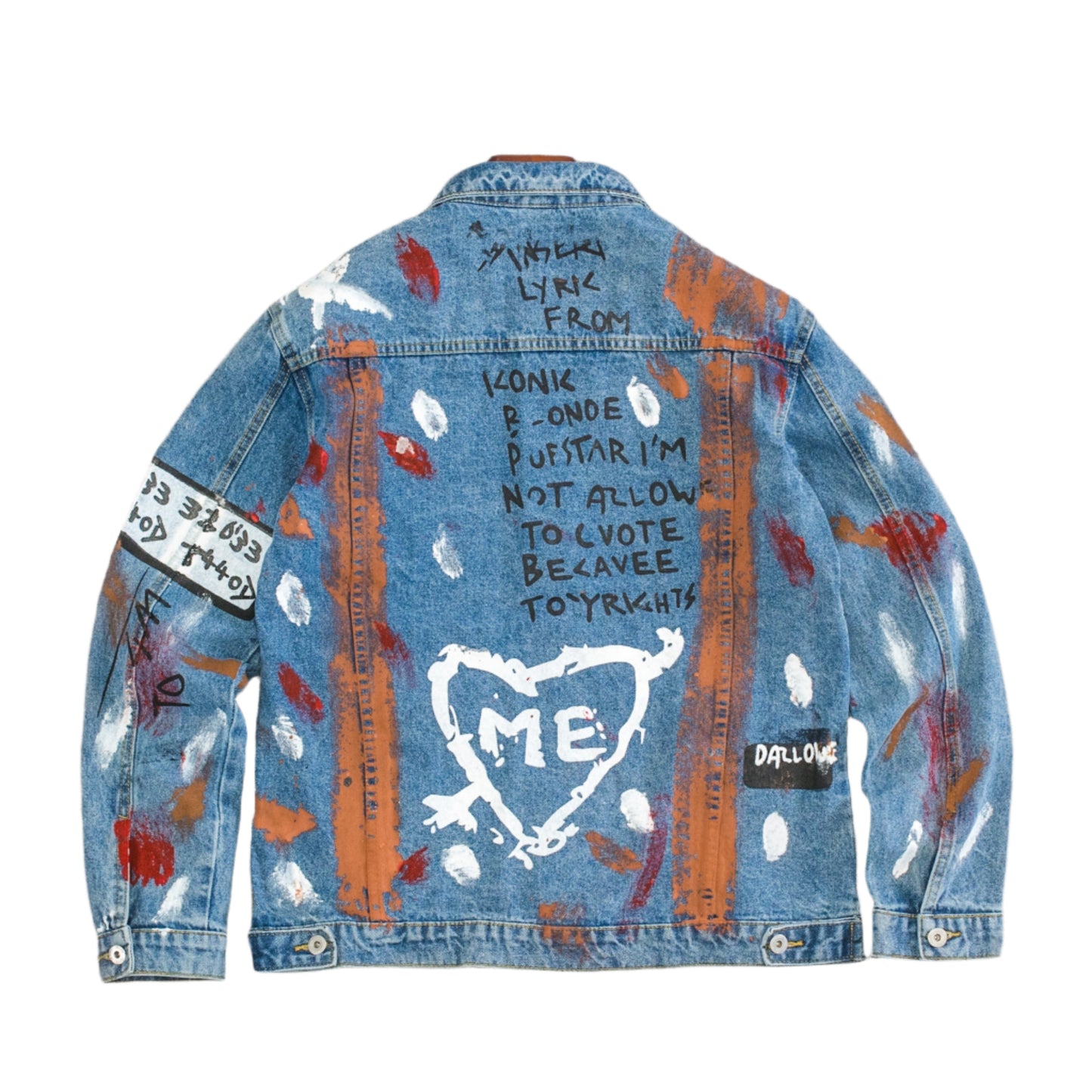 Men’s Moral Graffiti Denim Jacket