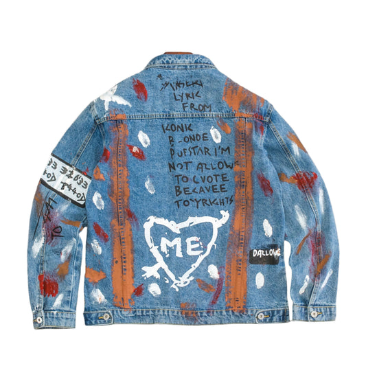 Men’s Moral Graffiti Denim Jacket