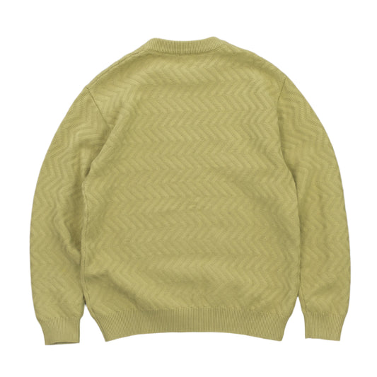 Zigzag Textured Knit Sweater