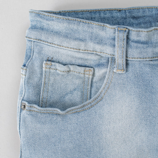 Ice Blue Tactical Cargo Denim