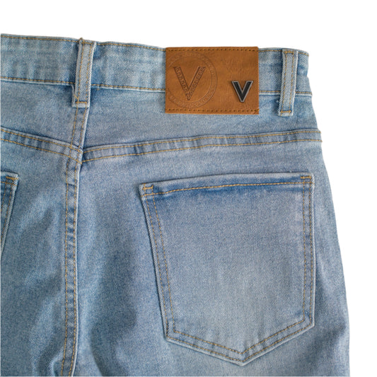 Urban Patchwork Distressed Denim Jeans