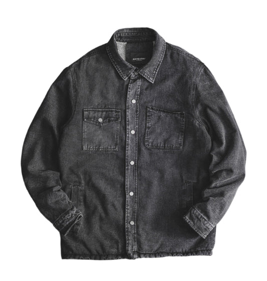 Sherpa-Lined Heritage Denim Jacket