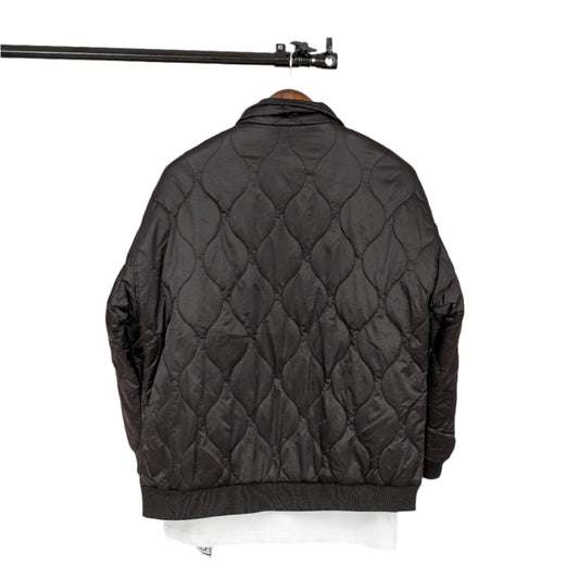 Unisex Bomber Varsity Diamond Quilted Full Zip Jacket.