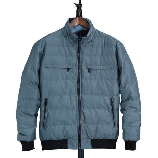 Men Double Sided Stand Collar Casual Jacket