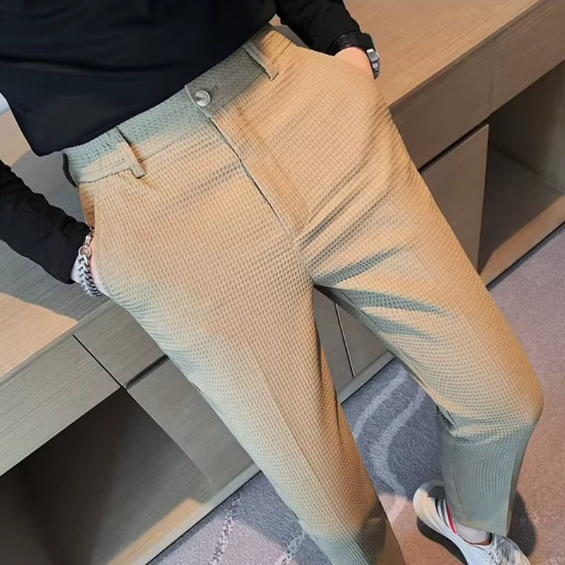 LOWKAL Metro Textured Trousers