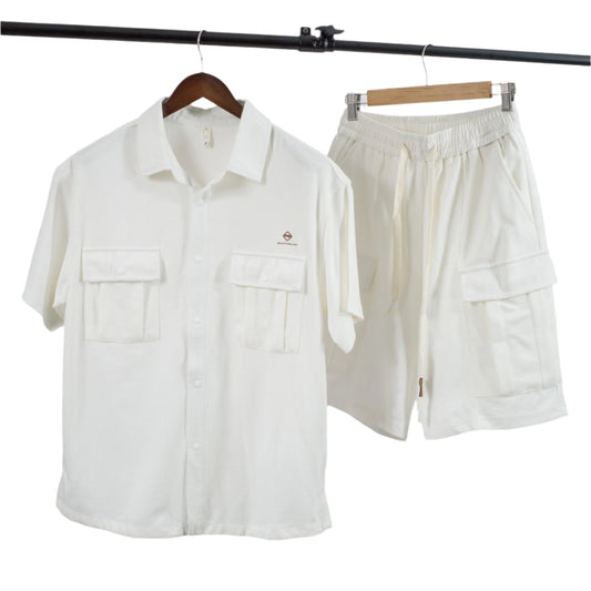 Men Cargo Pocket Shirt/Short