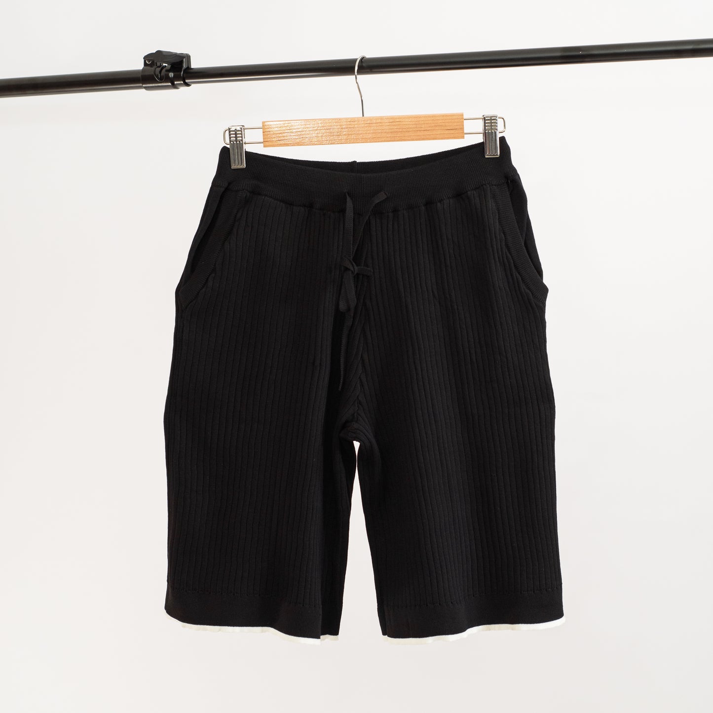 Men Knitted Button Up Shirt/ Short