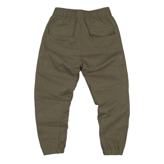Cargo Joggers with Side Zips - Olive