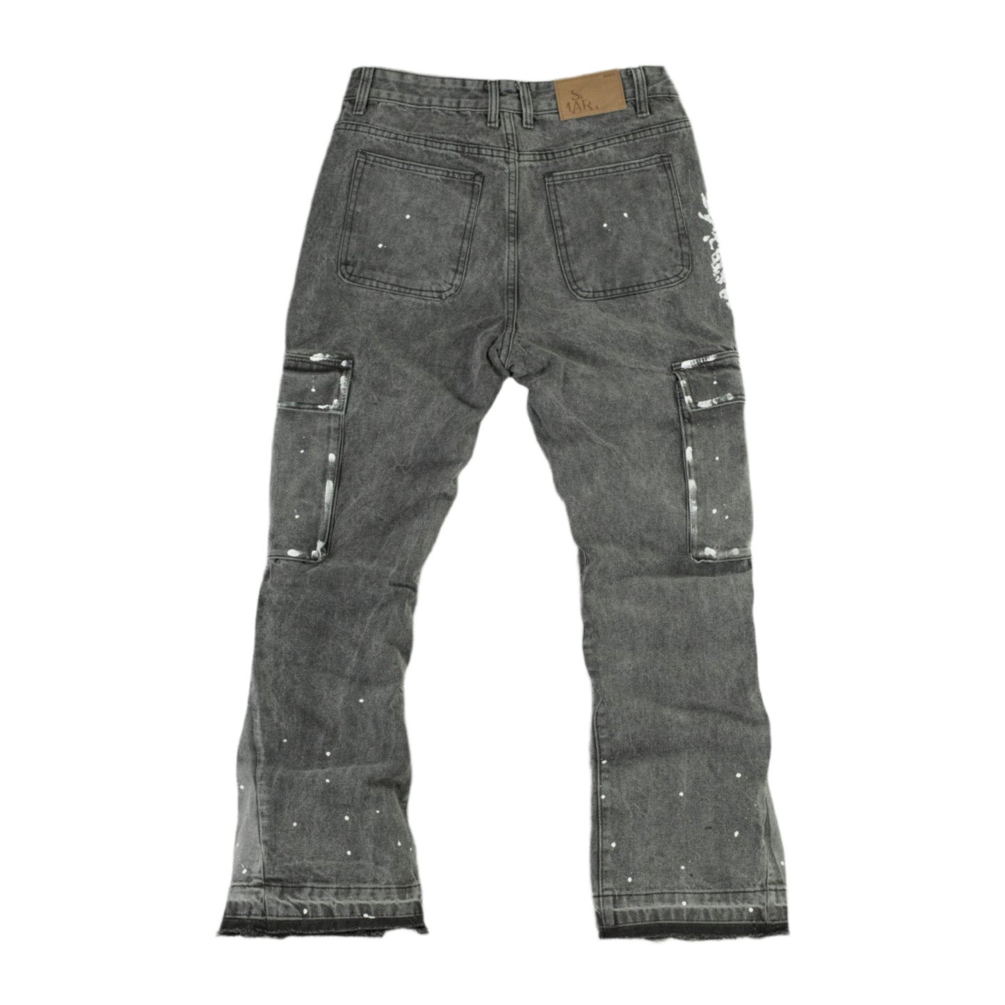 Urban Splatter Slim Flare Cargo Jeans ONLY