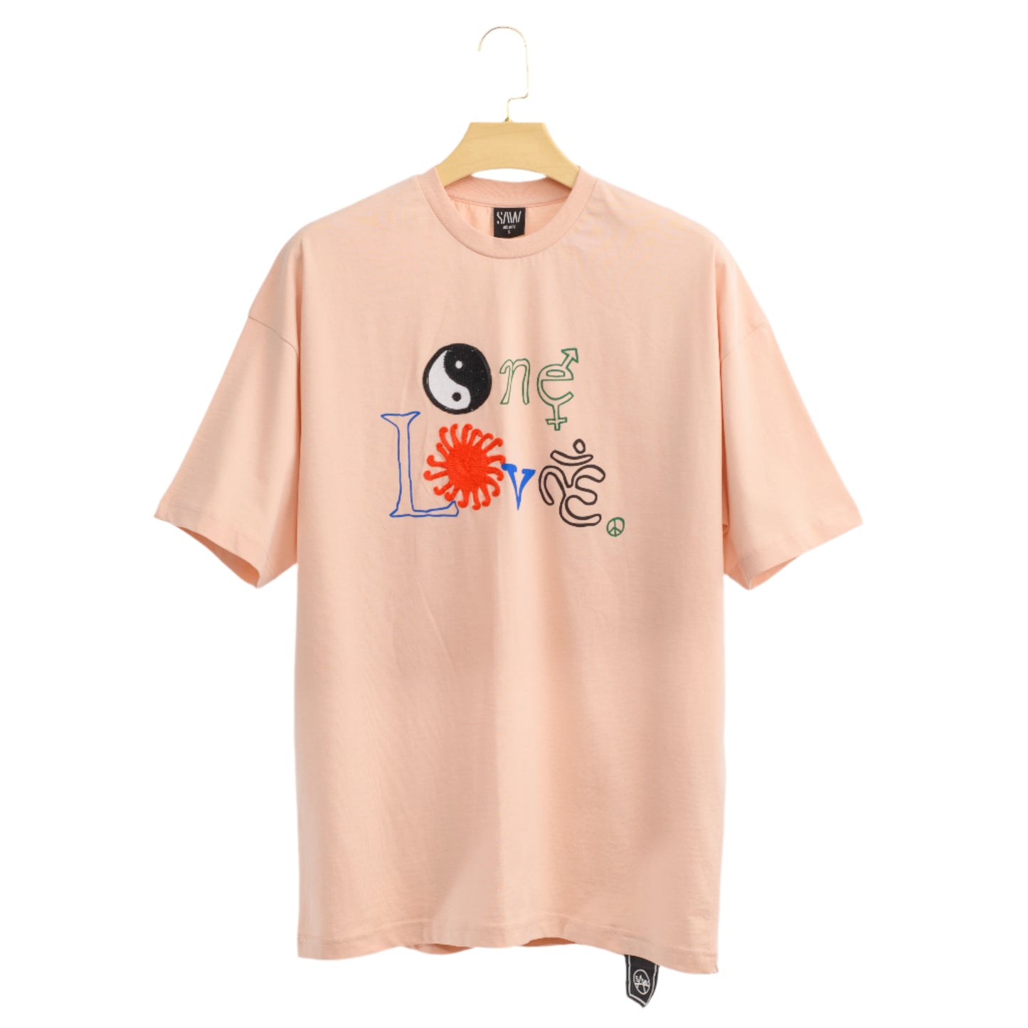 Men Letter "ONE LOVE" Graphic T-shirt