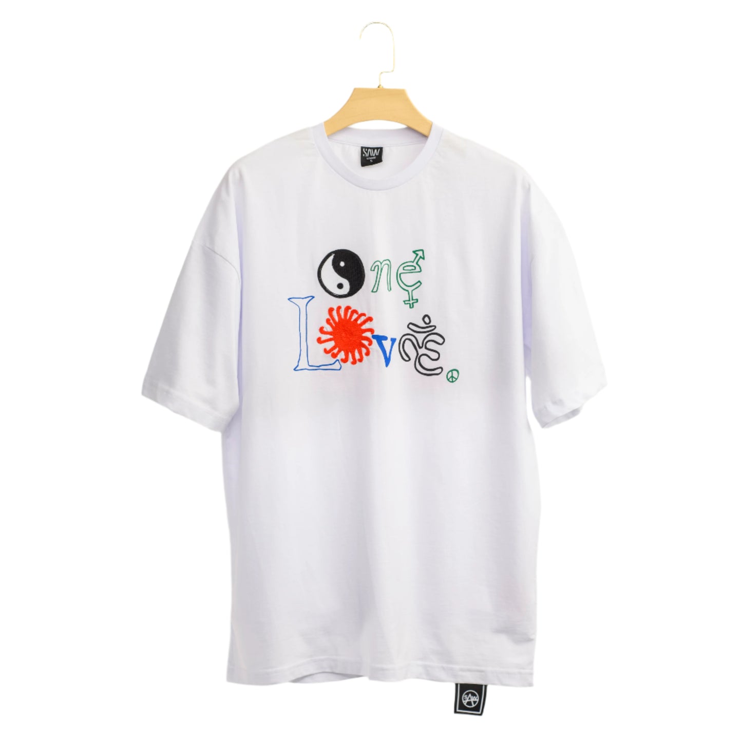 Men Letter "ONE LOVE" Graphic T-shirt