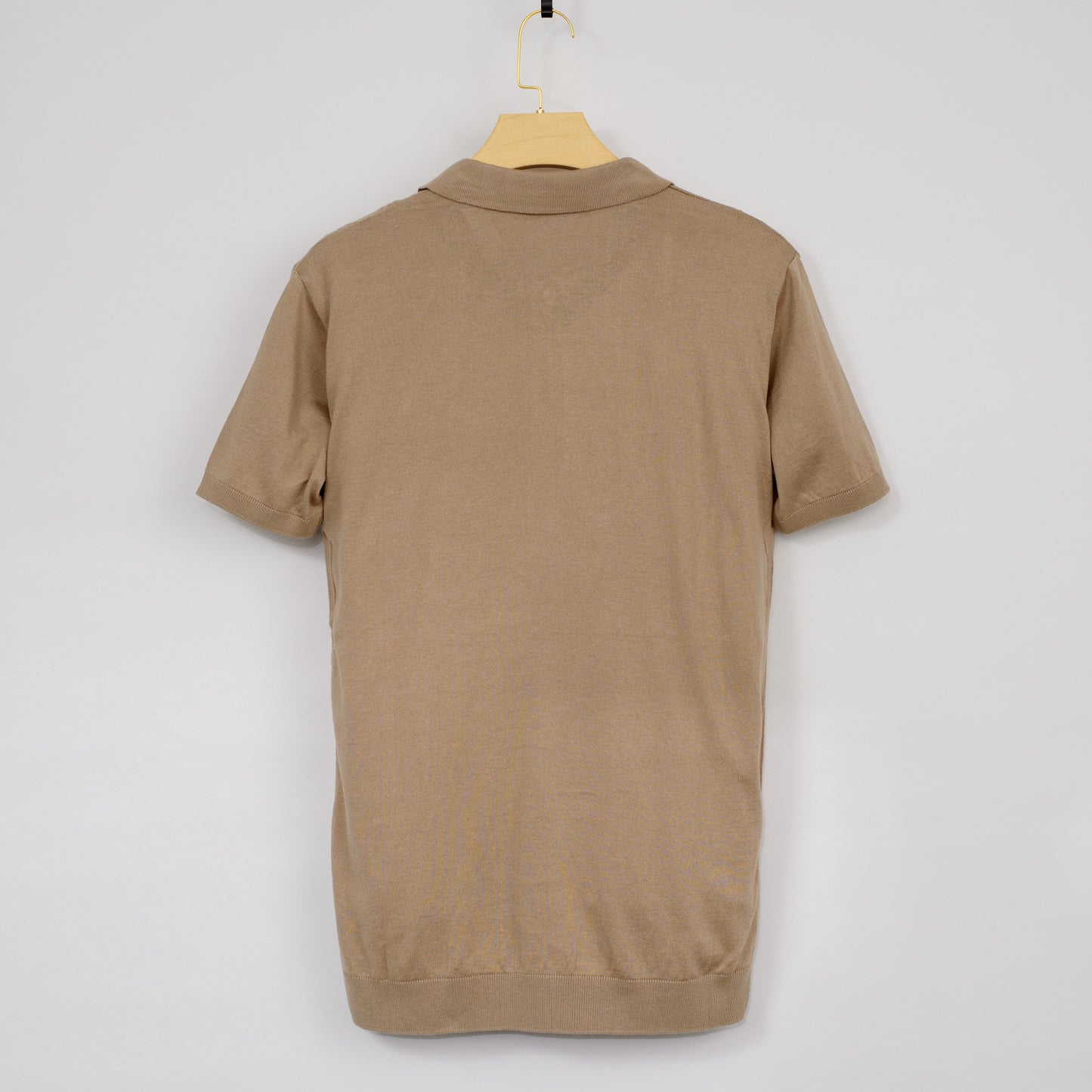 Men Solid Colour Knit Polo Shirts