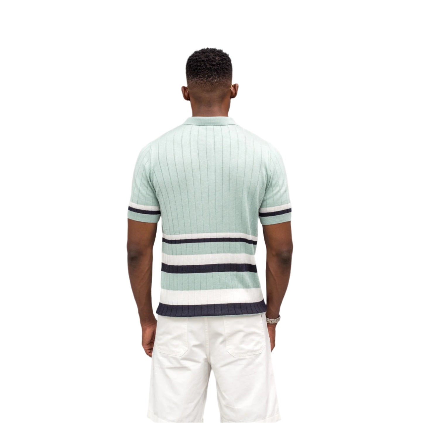 The Stripe Knit Polo ONLY