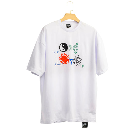 Men Letter "ONE LOVE" Graphic T-shirt