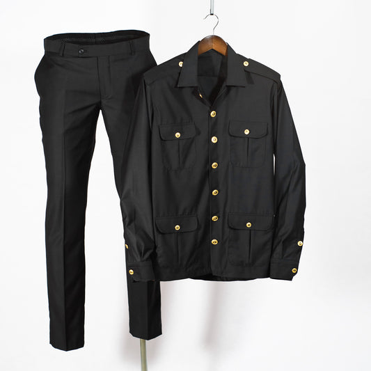 Men Safari 2 Pcs Suit