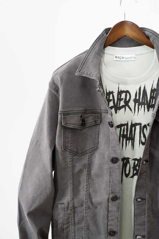 Mundo Grey Denim Jacket