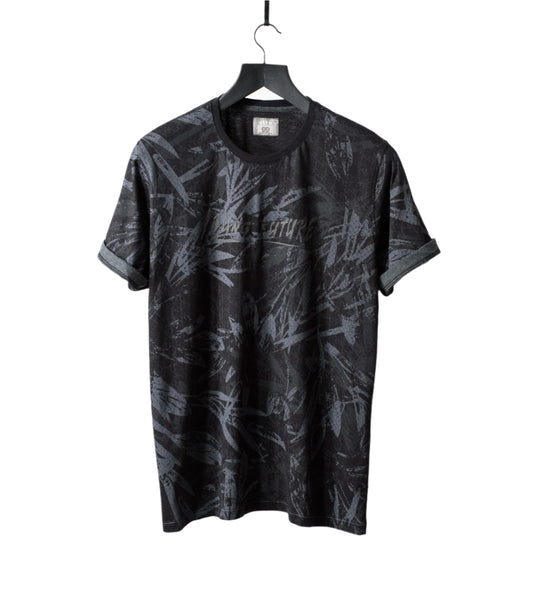 Men’s Round Collar Graphic Printed T-shirt