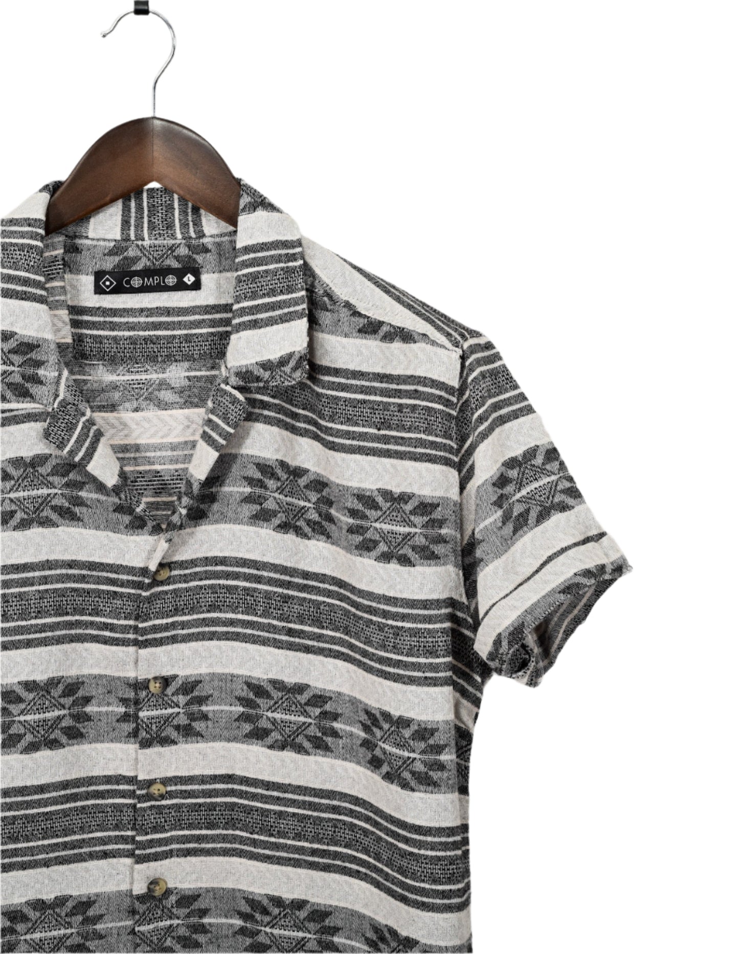 Neutral Striped Pattern Shirt ONLY
